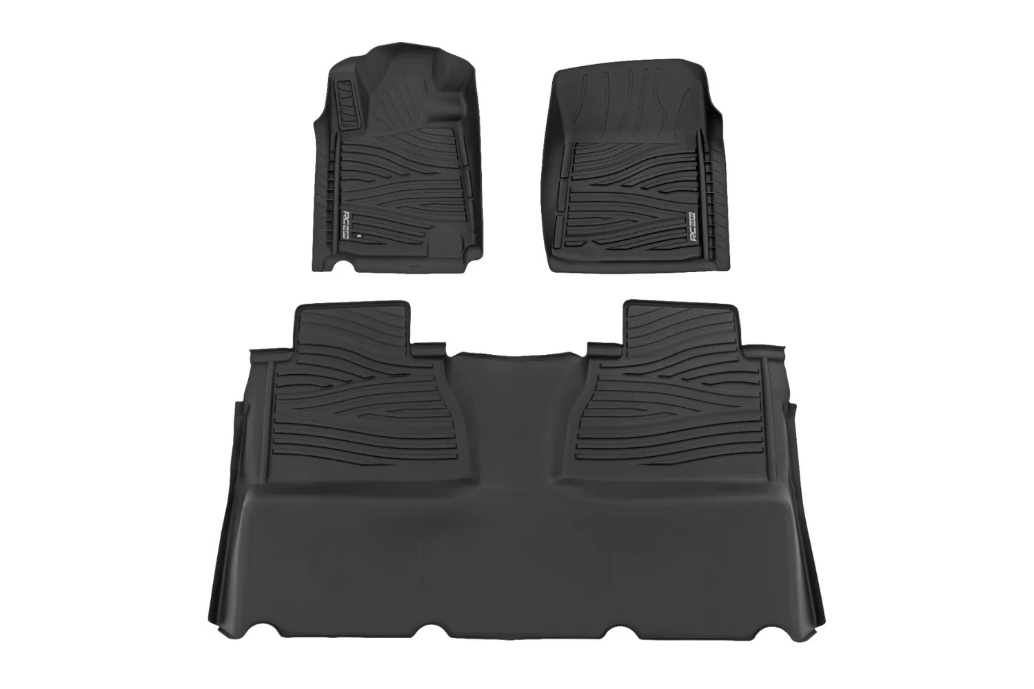 Rough Country Floor Mats - FR & RR - Double Cab - Toyota Tundra 2WD_4WD (2014-2021) - FF-71413